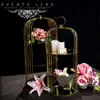 New Design Golden AFAS Three Tier Stand for Wedding Party
