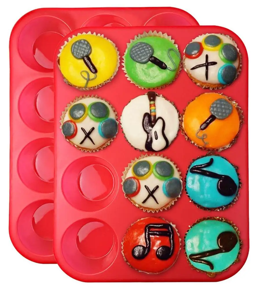 

Approved 12 Holes Silicone Baking Mold DIY Cake Silicone Mold