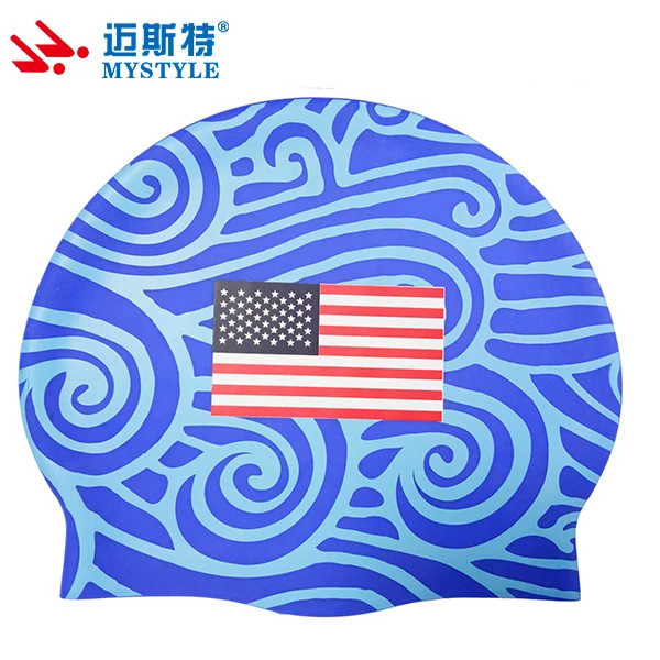 Racing Usa National Flag Mesh Swim Silicone Caps For Women Buy