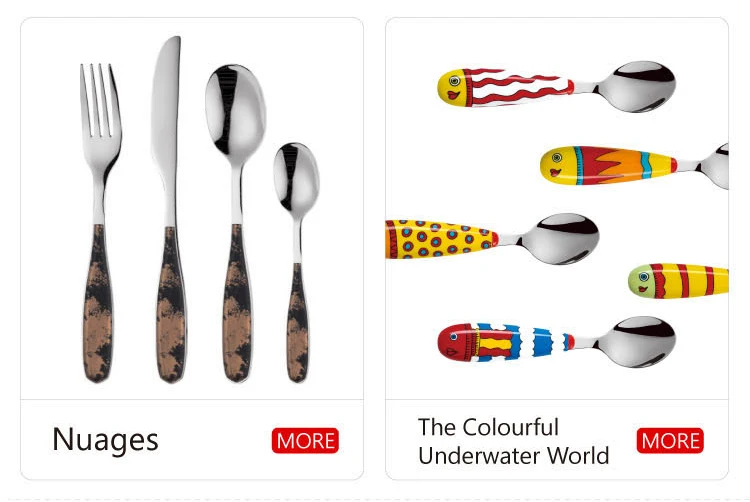 colorful cutlery set