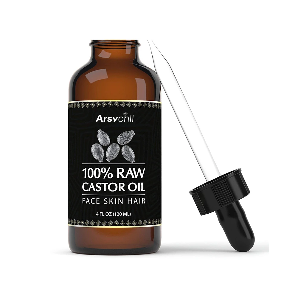 100% Mentah Virgin Unlocked Organic Jamaican Hitam Castor Minyak untuk Kuli...