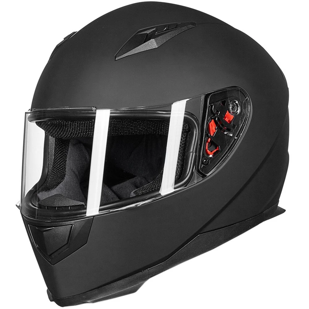 
Ilm Full Face Helmet Motorcycle Open Face Street Bike Predator Helmet Motorcycle With Removable Winter Neck Scarf + 2 Visors Dot 