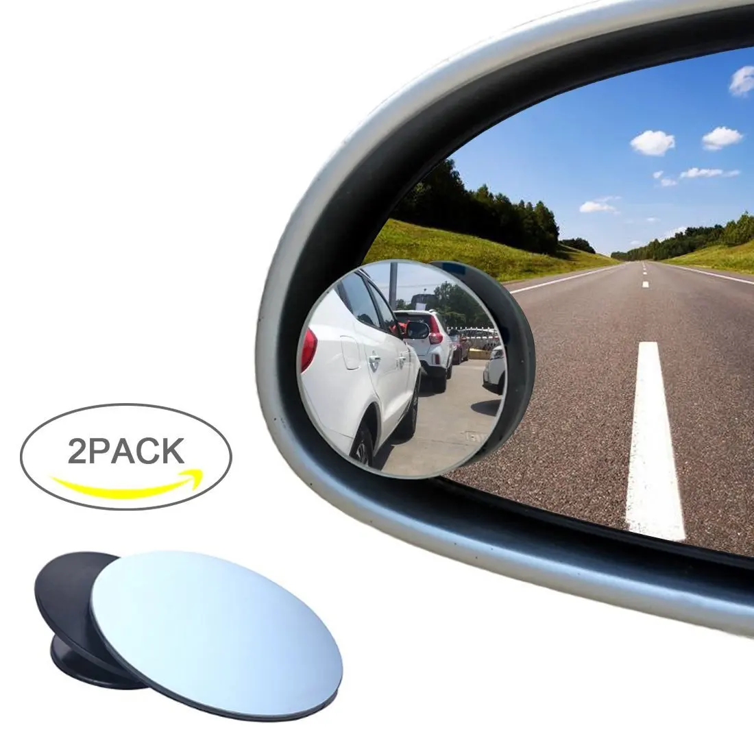 Buy JB AICHE QP01 Rimless Blind Spot Mirror Kit 360 Degree Universal