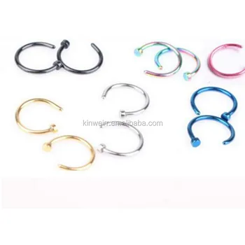 Custom Piercing Jewelry Fake Unique Nose Rings For Wholesale With