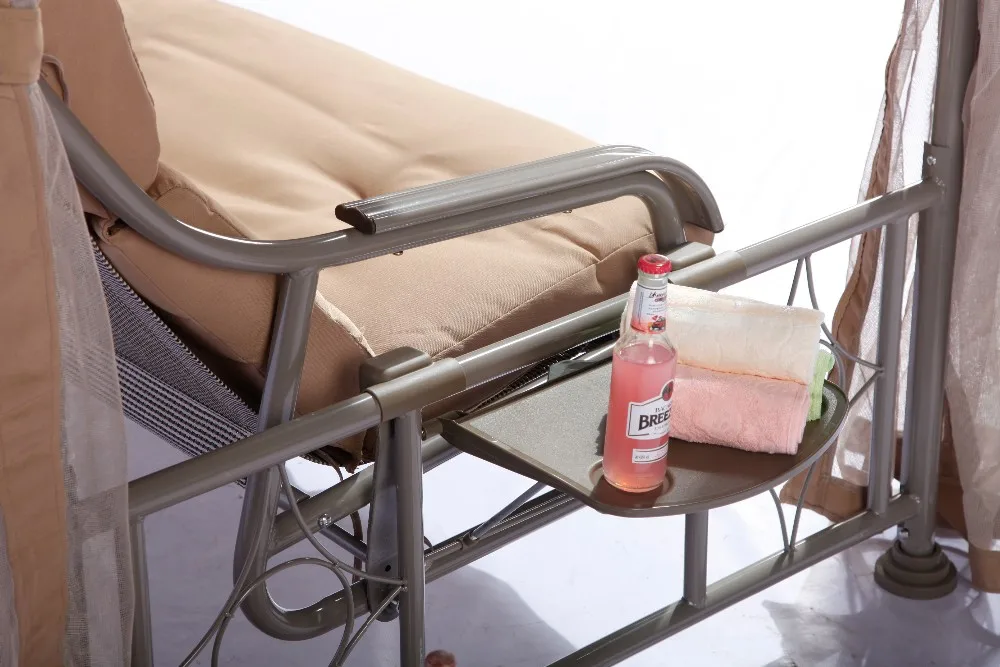 3 Seat Swing Bed Patio Garden Swing Bed With Canopy Waterproof Cheap