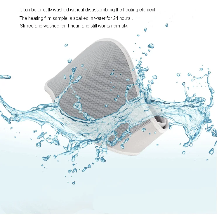 Grey easy wearing comfortable heated abdominal belt for menstrual pain