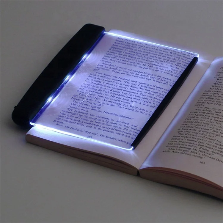 Creative Battery LED Book Light Panel Night Light Adjustable Brightness LED Book Reading Light Plat Panel