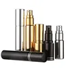 empty refillable mist spray 5ml 10ml 15ml gold black silver test glass perfume bottle with aluminum atomizer