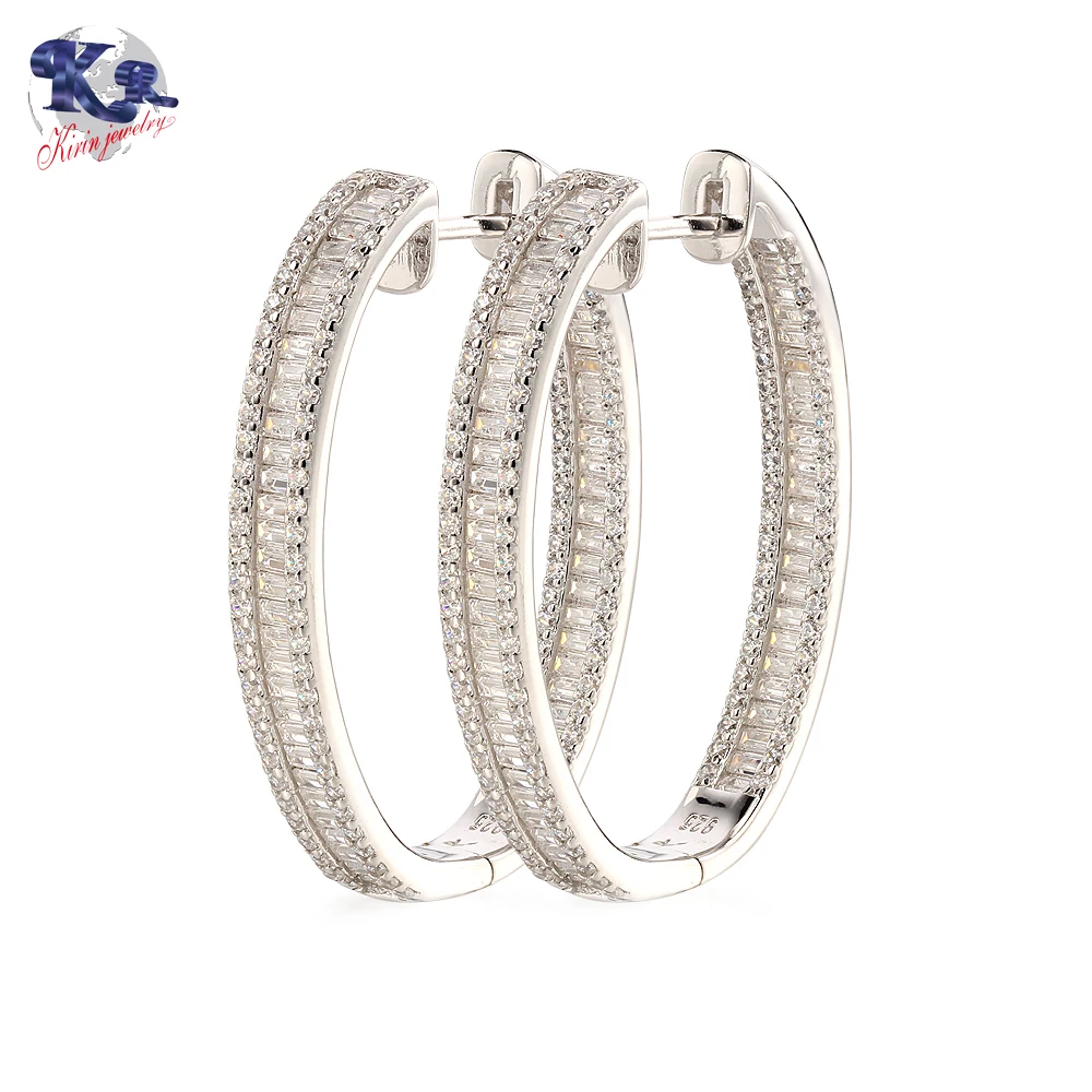 

Brass Hoop ES1.2*2.3 Pave Diamond Earring Jewelry Custom Jewelry China