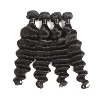

original brazilian human hair extension double weft 9A Grade loose deep wave hair bundles wholesale virgin hair vendors
