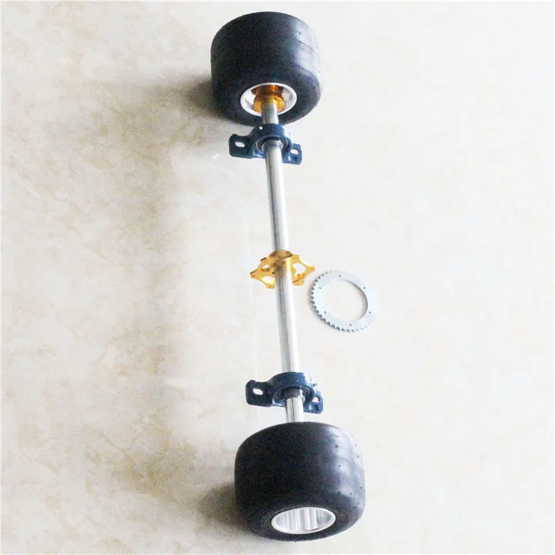Adult Go Kart 1040mm Rear Axle Assembly Include Hub Sprocket Carrier