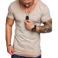 

O neck summer solid hip top polo t-shirt men custom fashion men t shirt