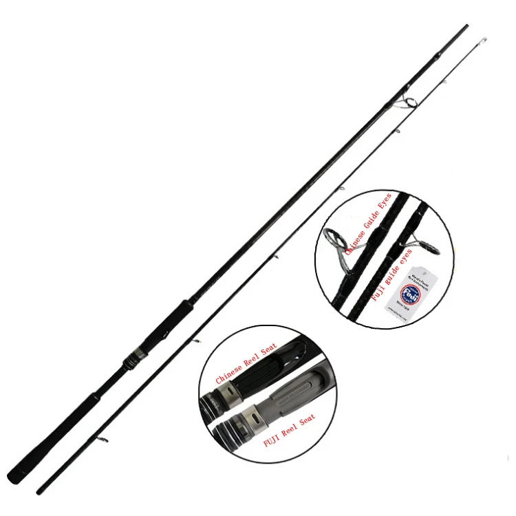

Fishing Rods 2.4m/2.7m /3m/3.3mMH Power Sea bass Rod Long Casting Rod 2 section carbon fiber Fuji guides