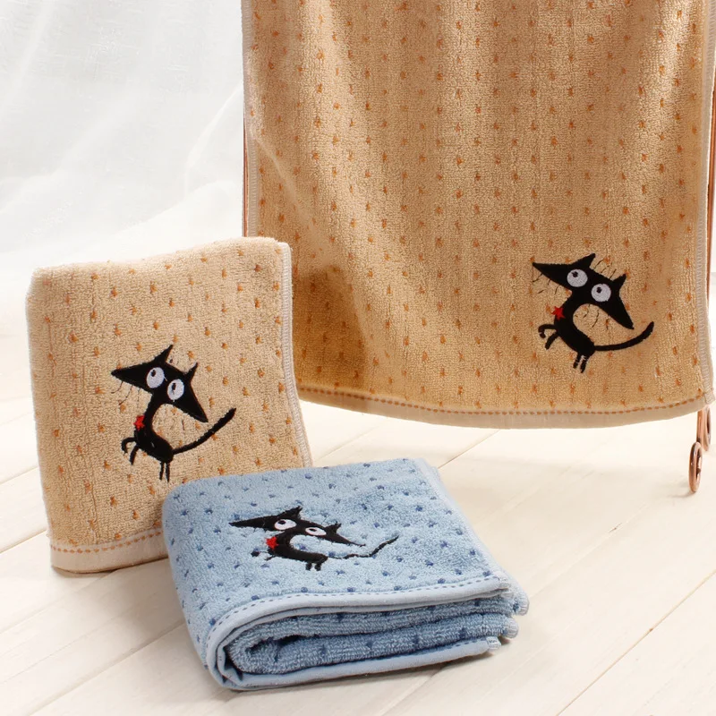 2016 New Arrival Shipping Free Attractive Children Face Towels Kids Cartoon Towels 75x34cm