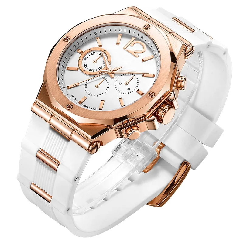 

High quality white watch for men sport wrist watches for couples