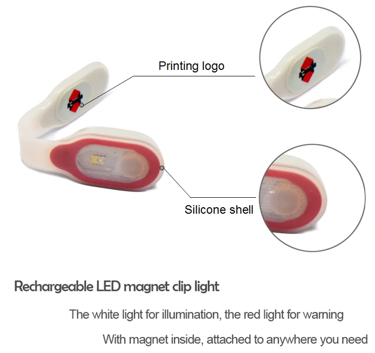 Mini Silicone Bag Lamp Magnetic Closure LED Handbag Purse Light