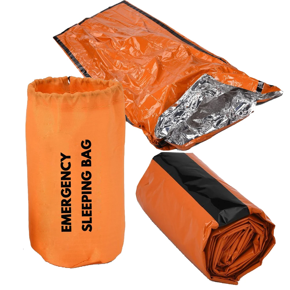 

Bivy Emergency Sleeping Bag with Survival Whistle, Orange or another color