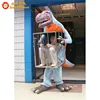 High simulation 3D top sale walking adult realistic trex dinosaur costume