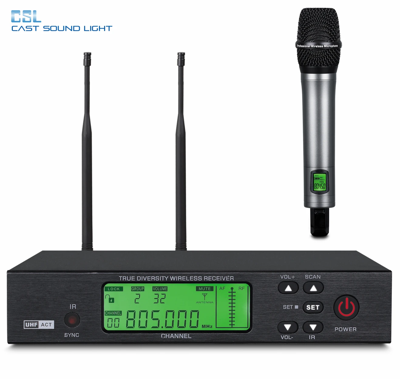 

High - End Professional True Diversity wireless uhf microphone