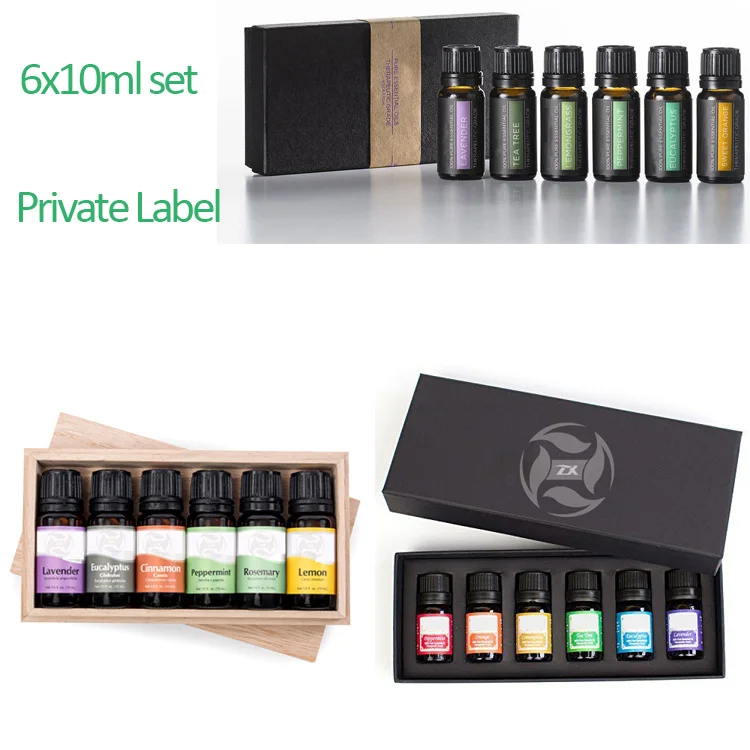 Oem Essential Oil Gift Set Of 6 Therapeutic Essential Oils Kit 6 Oils ...