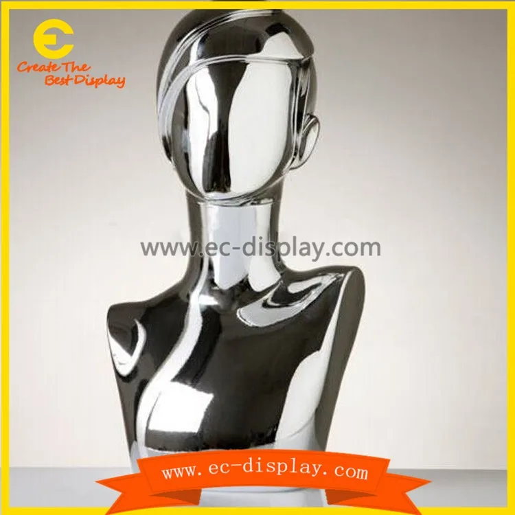 Fancy Jewelry Necklace Bust Mannequin Head Display Mannequin Head Hat