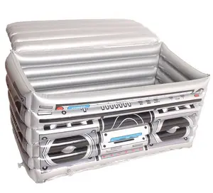 Image of PVC Inflatable Radio Shape Beer Beverage Ice Cooler 1-Pack Inflatable Boom Box Cooler, 24-Inch by 16-Inch beer cooler