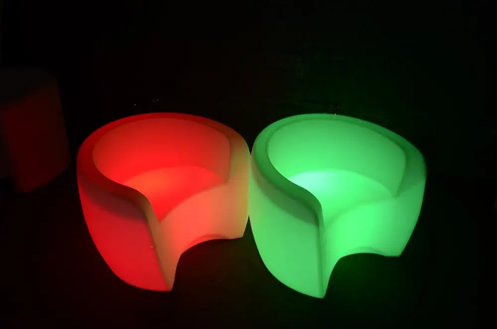 IP 68 Water proof Rechargeable colorful LED chair furniture