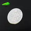 13X18mm Oval shape white carve god shell natural seashell for jewelry