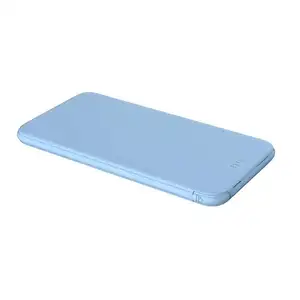 Ultrathin 5000mAh Power Bank Built Cable