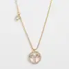 Wholesale jewelry birthday gift 12 zodiac signs necklace for girls