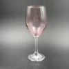 Rosed Colored 13oz stocked ecofriendly wholesale Machine blown liquid luster red Wine glass