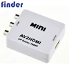 RCA CVBS Video /rca Audio input to HDMI output mini size Converter