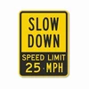 2019 trend slow down road signs