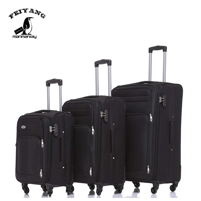 

20'' 24'' 28'' 3 pcs set soft luggage set travel oxford luggage suitcase, Variety