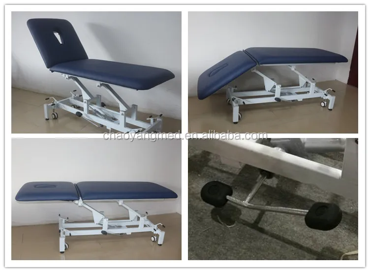 2 Section Hilow Hydraulic Medical Examination Couch Physiotherapy Bed