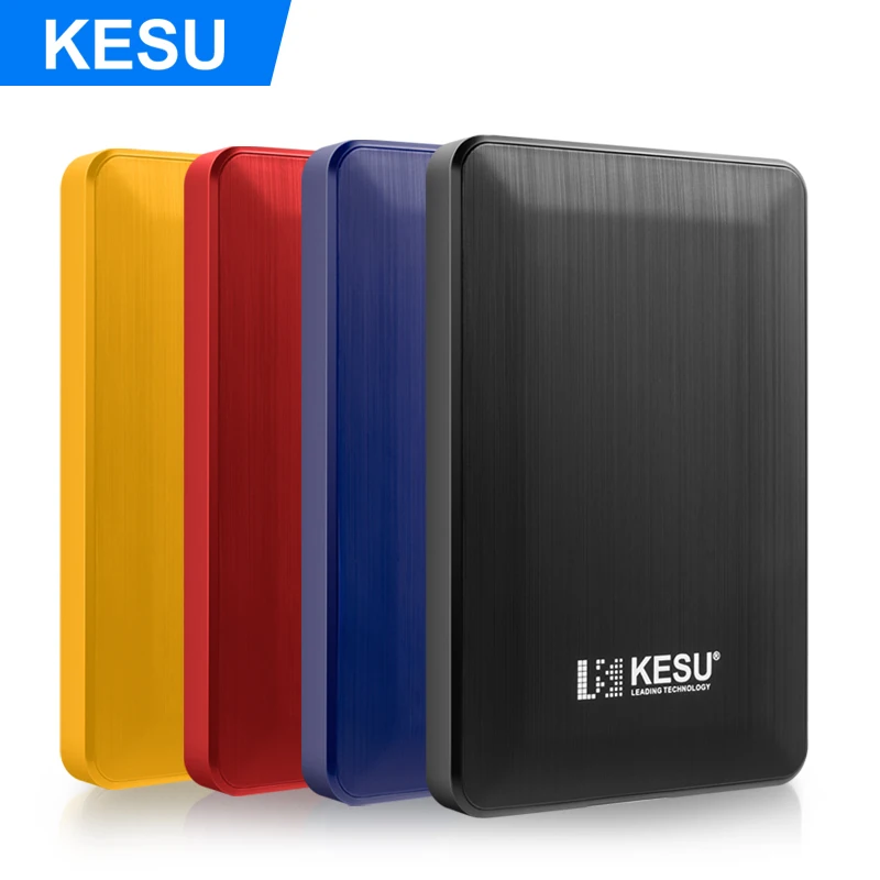 

KESU 2518 2.5" Portable External Hard Drive USB 3.0 80GB 120GB 160GB 250GB 320GB 500GB 2TB 1TB External Hard Disk HDD for PC/Mac, Black/blue/red/yellow