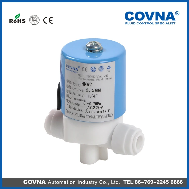 food grade plastic small solenoid valve 24v