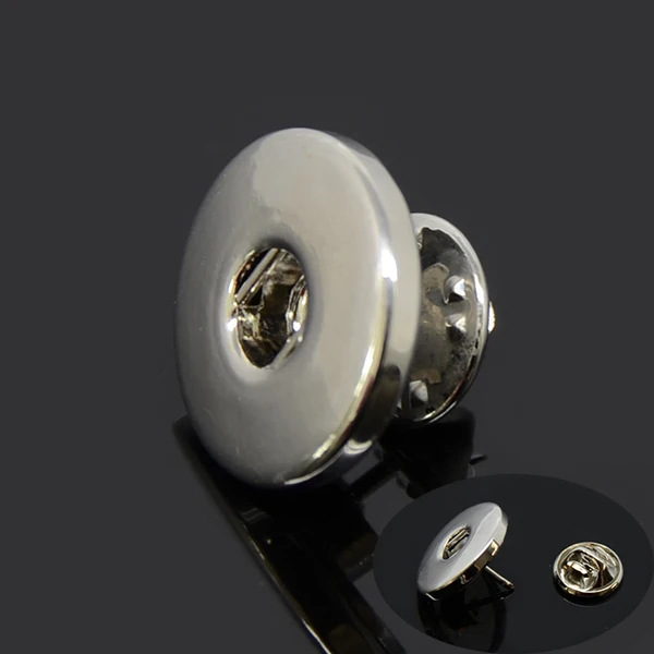 

High Quality DIY 18mm Button Charms Snap Charm Brooch Pin Wholesale, N/a