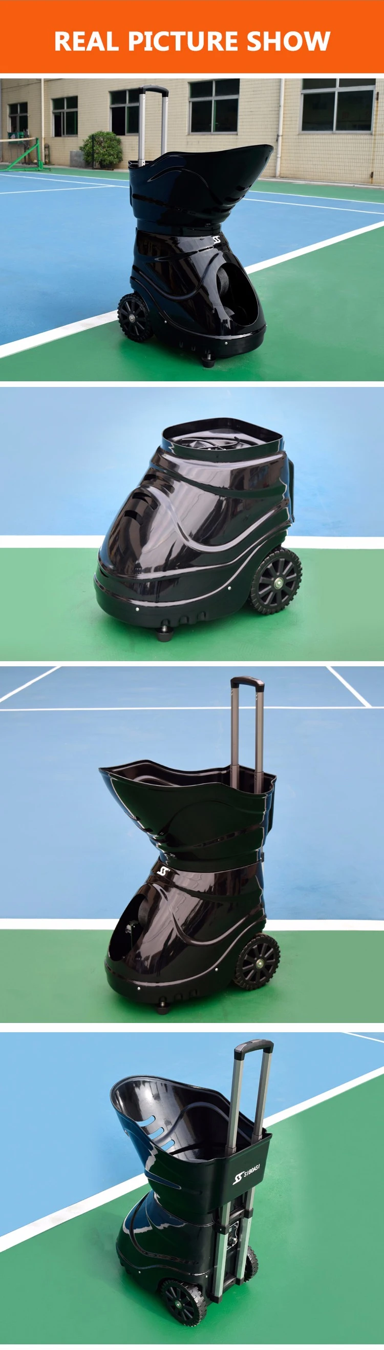 New intelligent S4015 with remote control tennis balls training machine for sale