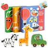 Kids Baby paper Wood Animal Cognition Puzzle Fruit Learning Educational Toy