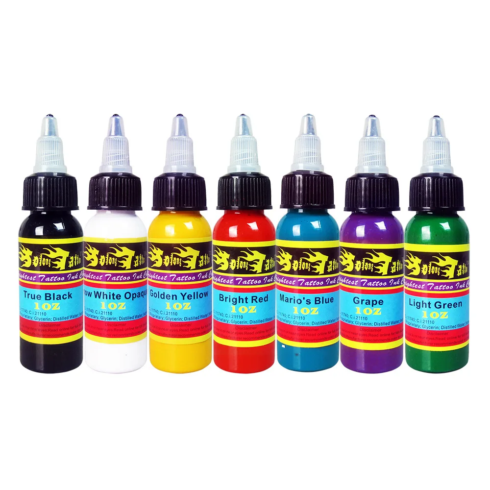 

7Colors /set 30ml Bottle Original Plants Pigments Microblading Pigment Lip Eyebrow Permanent Makeup Tattoo Ink, 7 color