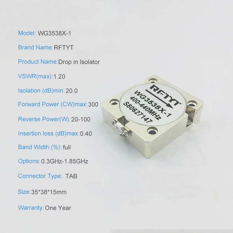 Single and multi drop in circulator and isolator
