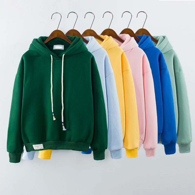 

Custom Wholesale Women Hoodie Solid Women Pullover Hoodie