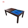 practical Classical 2in 1 Solid wood frame pool table dining table and chair combo for sale china