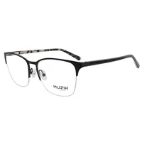 

JS013 Popular fashion gentleman style half frame men metal eyewear frame