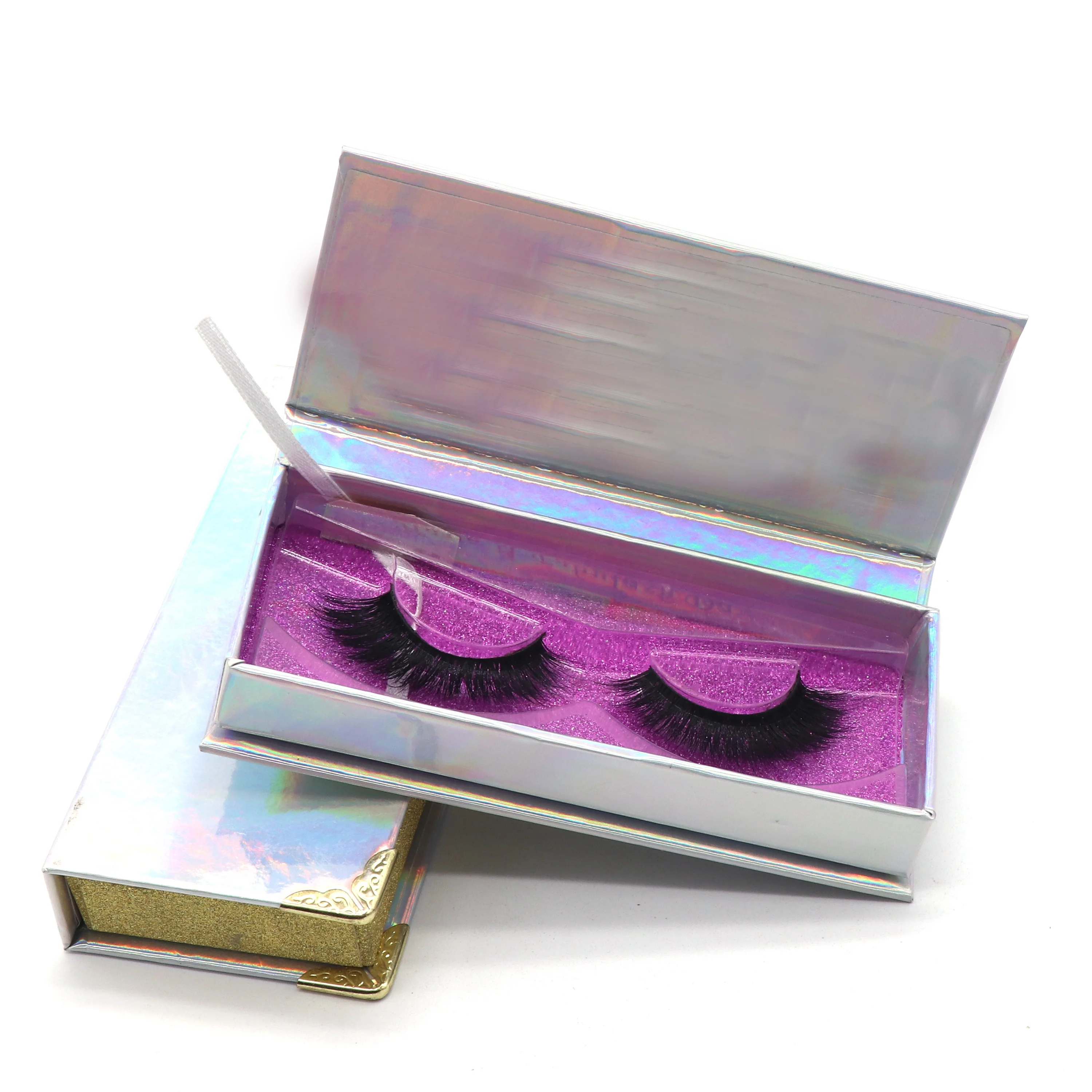 

Inice natural 3D/5D mink eyelashes with customized packaging box