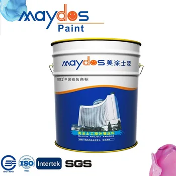 elastic acrylic interior maydos based water emulsion larger paint