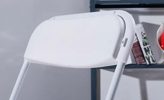 Wholesale party chairs white foldable plastic folding chairs