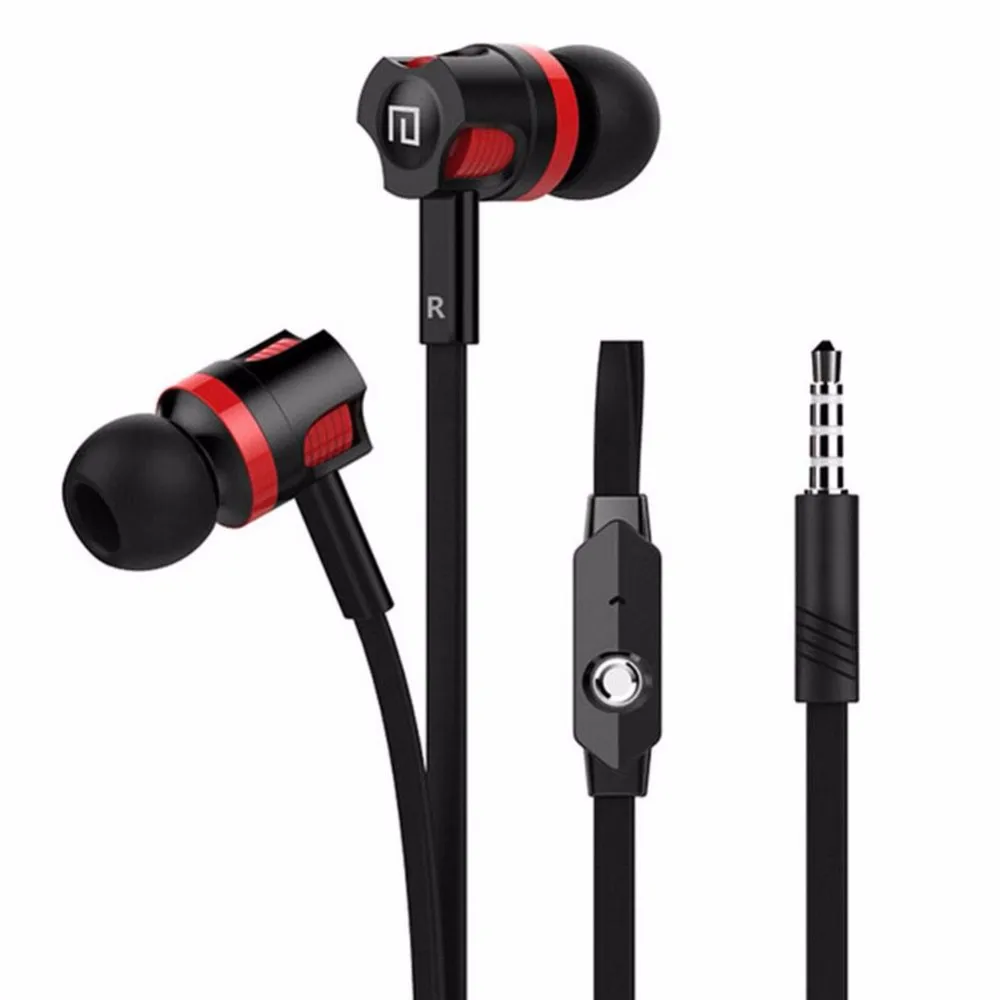 

3.5mm In-ear Earphones Headsets Super Bass Stereo Earbuds with Mic Microphone for mobile phone MP3 MP4