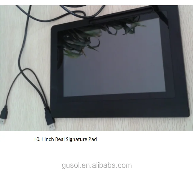 Electronic signature pad with USB to direct sign on MS office